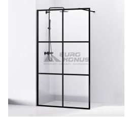 VOLLE Душевая стенка walk-in 1000x2000 мм Malla Negra (18-08-100black set)